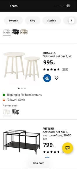 Kragats bord