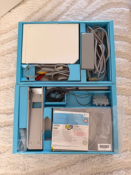 Nintendo Wii-konsol med spel och tillbehör