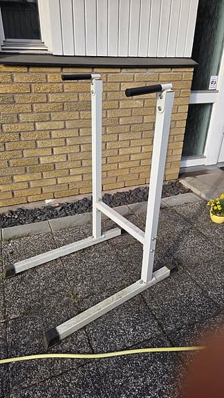 Ställning för dips vit metall