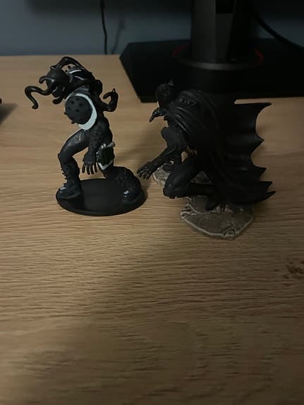 Batman och Venom figurset plast svart