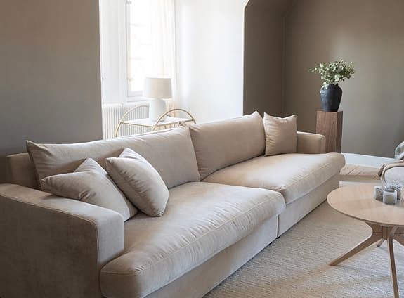 Helt ny beige soffa