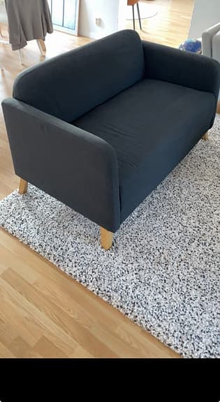 Stilren 2-sits soffa i mörkgrått -bra skick