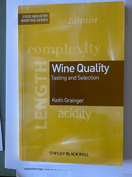 Wiley-Blackwell Wine Quality Tasting and Selection kurslitteratur engelska