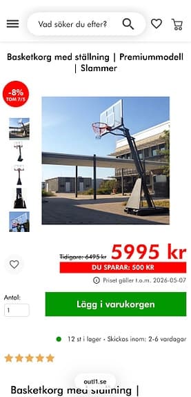 Basketkorg, trekrunner