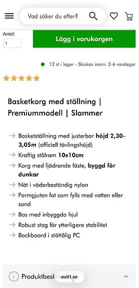 Basketkorg, trekrunner