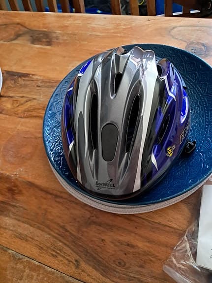 Prowell cykelhjälm blå/silver
