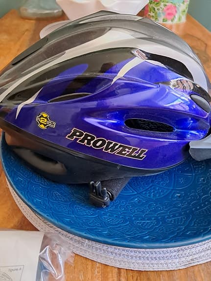 Prowell cykelhjälm blå/silver