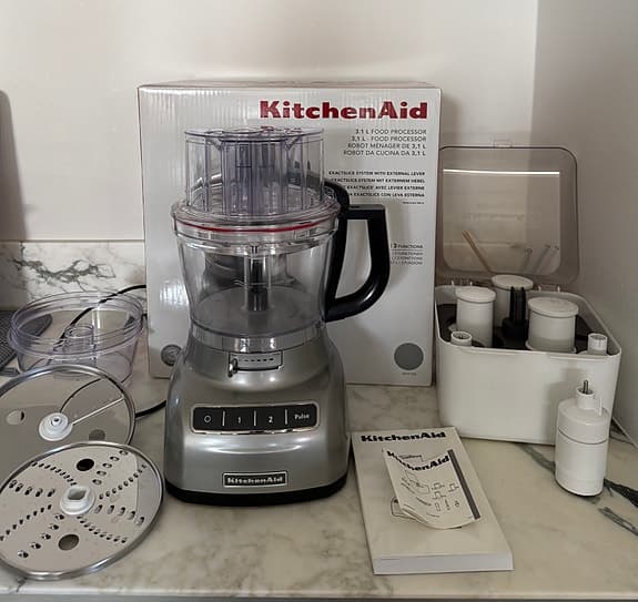 KitchenAid matberedare silver