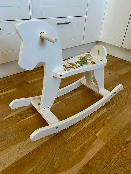 Gunghäst till Barn, Vit Mycket fin skick