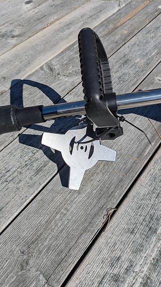 batteridriven grästrimmer med två batterier