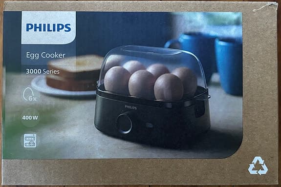 Philips äggkokare HD9137/90 (svart)