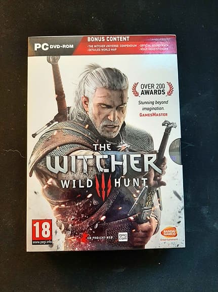 Witcher 3 PC-box på skiva - Helt oanvänd!