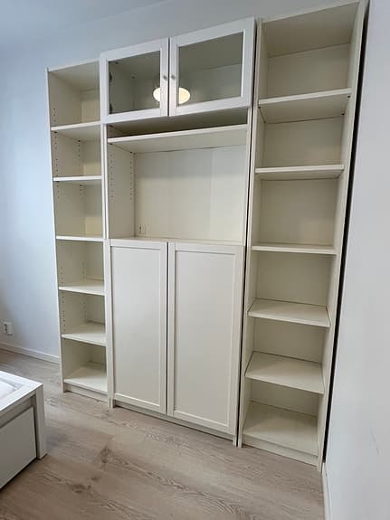 IKEA Billy bokhylla och Billy/Oxberg med skåpsdörrar