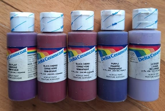 Delta Ceramcoat akrylfärg set flera färger