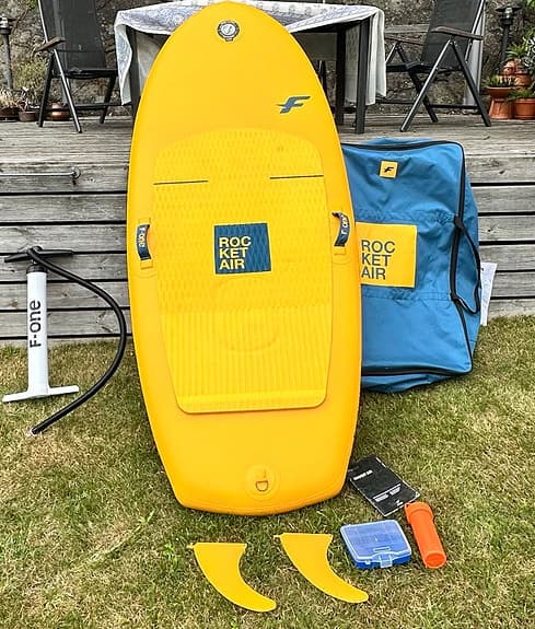 F-One Rocket Air Wingfoil 7,2 samt segel Naish Wingsurfer 5.3