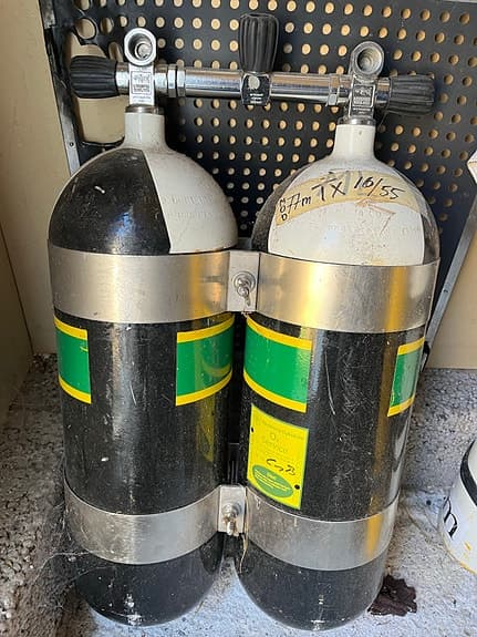 Dykutrustning blandat