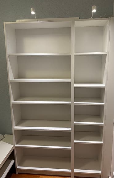 Billy bokhyllor 80+40 cm med belysning