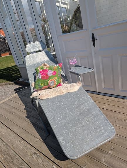 Solstol galvad metall