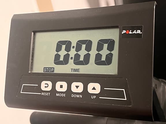 Roddmaskin med träningsdator