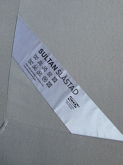 IKEA Sultan Slåstad resårbotten enkel säng grå