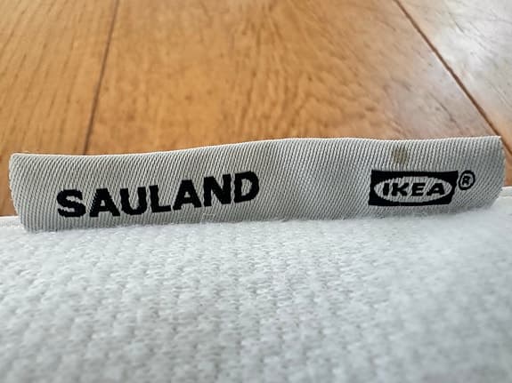 IKEA SAULAND bäddmadrass vit