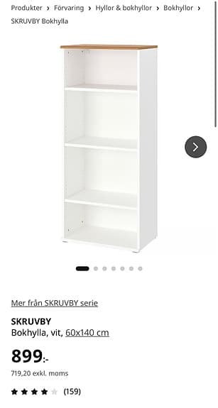 Bokhylla - helt ny