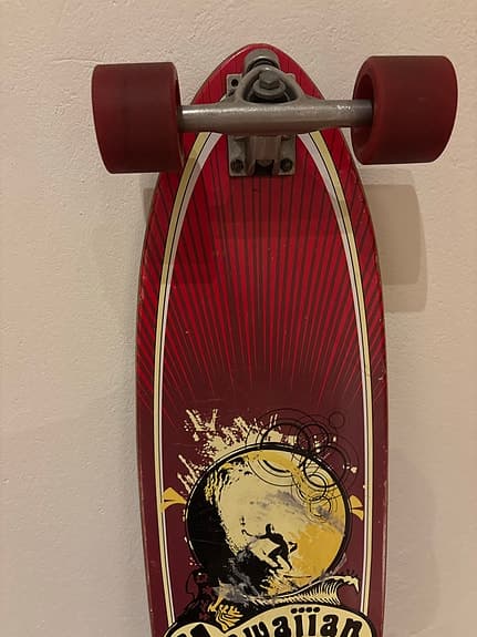 Flying Wheels Hawaiian longboard röd