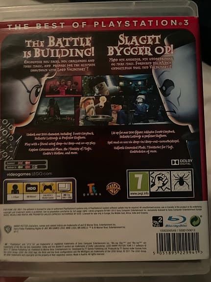 Playstation 3 Lego Harry Potter Years 5-7 och Cars 2 spel
