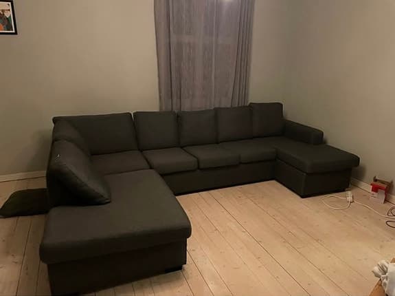 U-soffa XXL Divan Höger  - Trademax