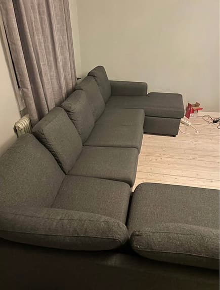 U-soffa XXL Divan Höger  - Trademax