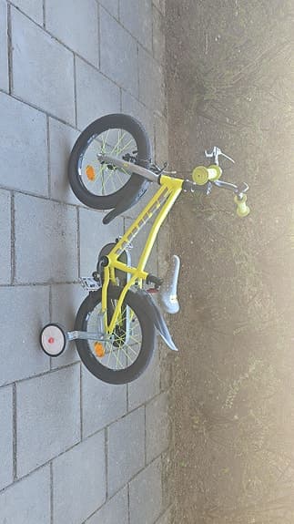 Barncykel 16" gul unisex