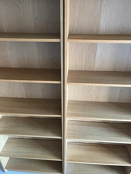 2st IKEA BILLY bokhylla ekfanér 80cm