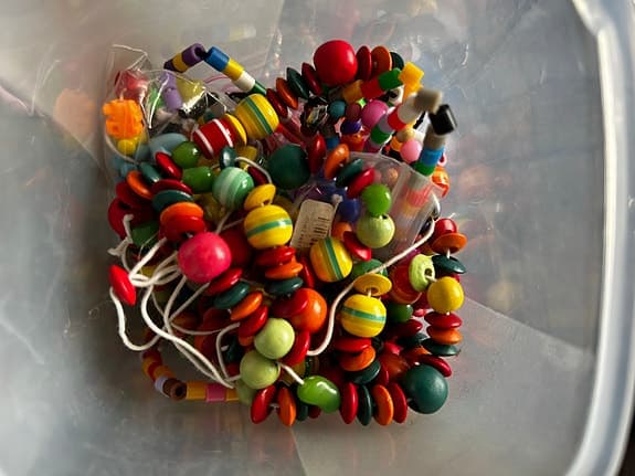 Blandade halsband och pärlor flerfärgad plast