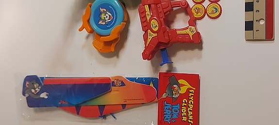 Tom & Jerry leksaker lot – vintage 90-tal + nya i förpackning