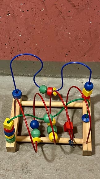 IKEA kulbana träleksak flerfärgad
