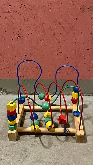 IKEA kulbana träleksak flerfärgad