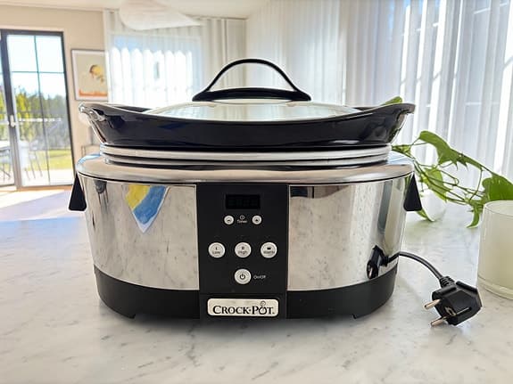 Crock-Pot slow cooker rostfritt stål svart