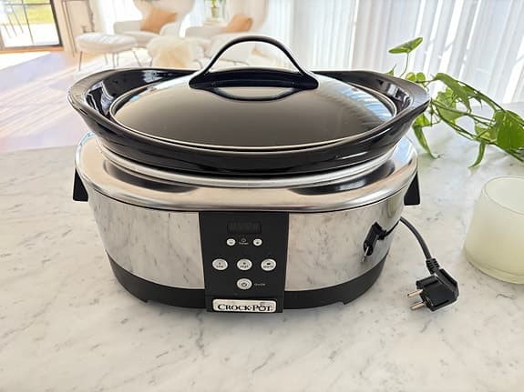 Crock-Pot slow cooker rostfritt stål svart