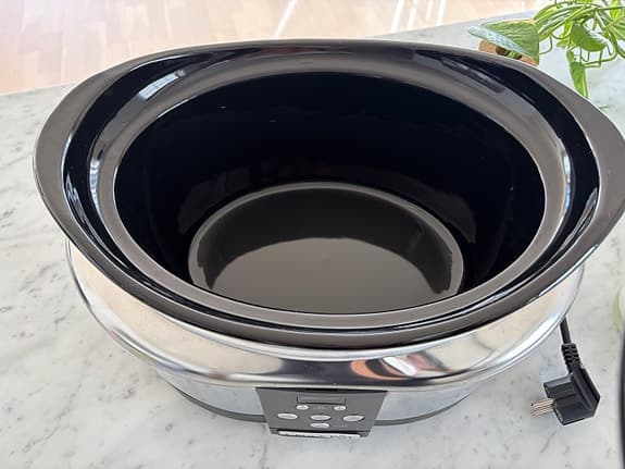 Crock-Pot slow cooker rostfritt stål svart