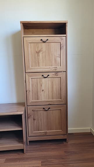 Skoförvaring - bänk + skåp