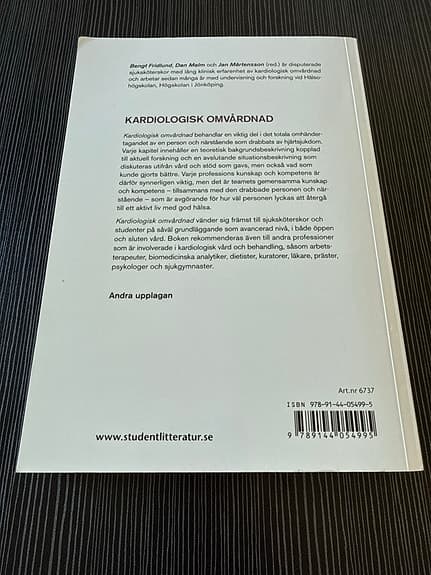 Studentlitteratur Kardiologisk omvårdnad lärobok medicin och hälsa