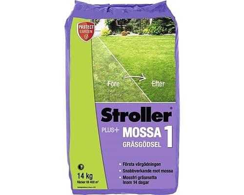 Gräsmattegödsel BAYER GARDEN Stroller Plus mossa 14kg 400m²