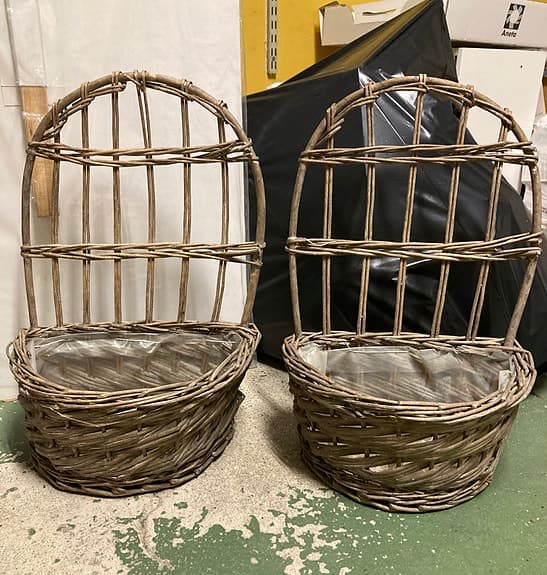 Flätade väggkorgar 42 cm