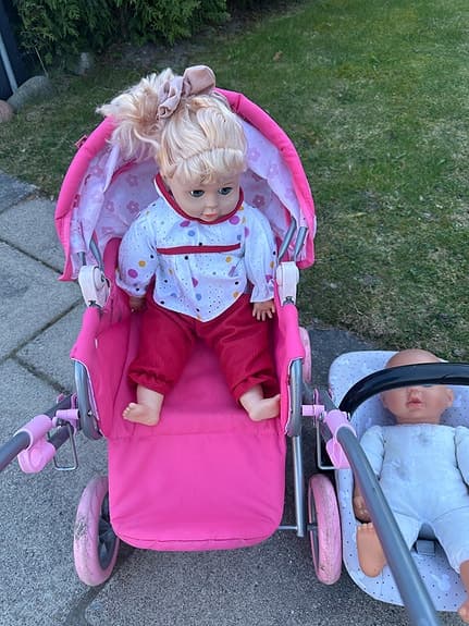 Baby Born dockvagn med babyskydd
