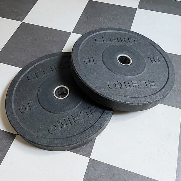 2 st Eleiko XF Bumper Plates 10 kg Viktskivor