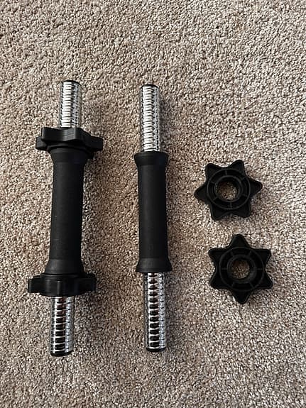 Abilica hantelset viktskivor och hantelstänger svart