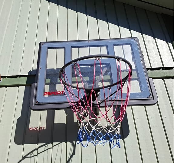 ProSport basketkorg med planka och väggfäste