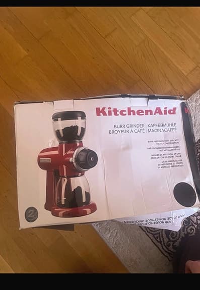 KitchenAid kaffekvarn bordsmodell svart
