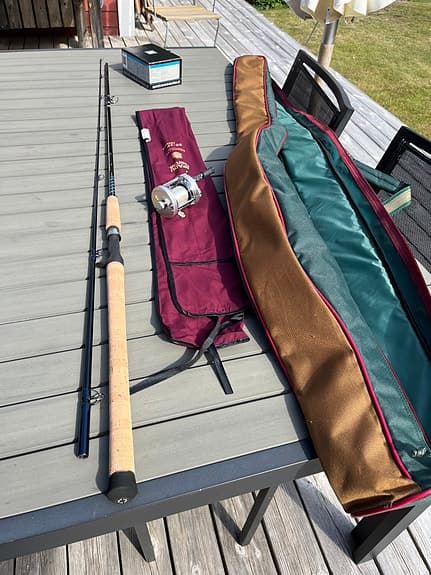 Abu Garcia Ambassadeur 6500 CS Pro Rocket multirulle med spö och spöfodral