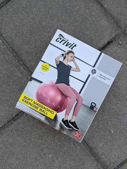 Crivit träningsboll 65 cm rosa